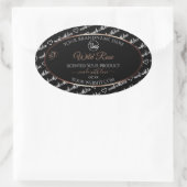 Black White Word Art Product Labels Logo Gold (Tas)