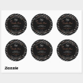 Black White Word Art Rosegold Product Label Logo (Vel)