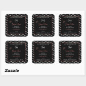 Black White Word Cloud Burgundy Product Label Logo (Vel)