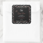 Black White Word Cloud Burgundy Product Label Logo (Tas)