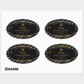 Black White Word Cloud Oranje Product Label Logo (Vel)