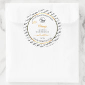 Black White Word Cloud Oranje Product Labels Logo (Tas)