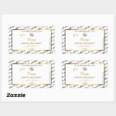 Black White Word Cloud Oranje Product Labels Logo (Vel)