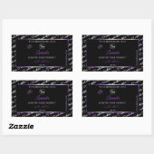 Black White Word Cloud Paars Product Labels Logo (Vel)