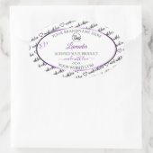 Black White Word Cloud Paars Product Labels Logo (Tas)