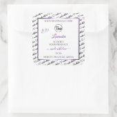 Black White Word Cloud Paars Product Labels Logo (Tas)
