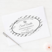 Black White Word Cloud Silver Product Labels Logo (Envelop)