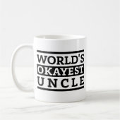 Black White  World's Okayest oom Koffiemok (Links)