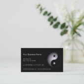 Black White Yin Yang Professional - Visitekaartje (Staand voorkant)