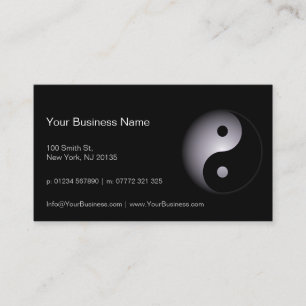 Black White Yin Yang Professional - Visitekaartje