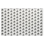 Black White Yin Yang Symbol Pattern Stof (Fat Quarter)