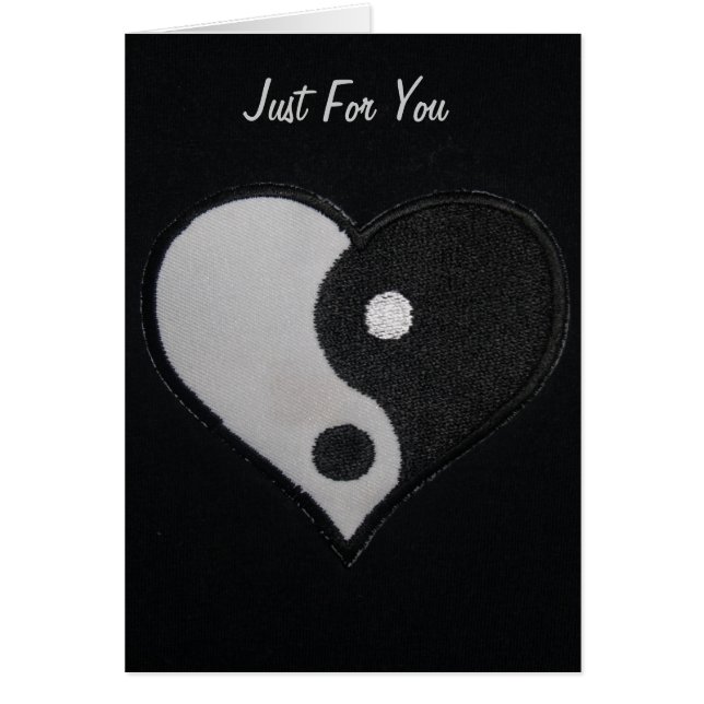 Black & White Ying Yang Heart (Voorkant)
