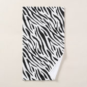 Black White Zebra Stripe Animal Patroon Bad Handdoek (Handdoek)