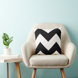 Black & White Zig Zag Pillow Kussen
