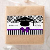 Black Whripe Damask Paars Water Label Afstudeerder (Insitu)