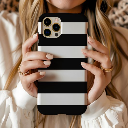 Black Wide Stripe Case-Mate iPhone Case