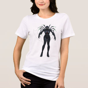Black Widow Arachne Warrior Tri-Blend Shirt