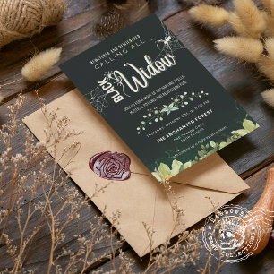 Black Widow Bewitched en Verbijsterd boeket Kaart