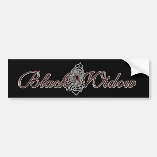 Black Widow Bumpersticker 3 (Voorkant)