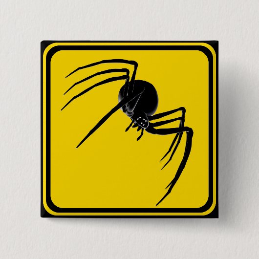 Black Widow Crossing! Vierkante Button 5,1 Cm (Voorkant)