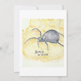 Black Widow Greeting Card Kaart