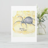 Black Widow Greeting Card Kaart (Staand voorkant)