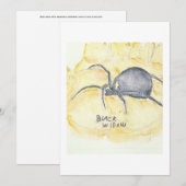 Black Widow Greeting Card Kaart (Voorkant / Achterkant)