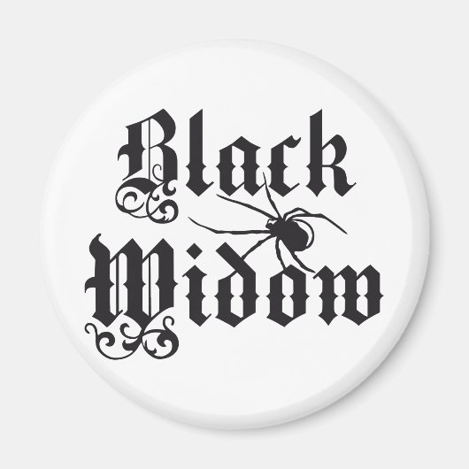 Black widow magneet (Voorkant)
