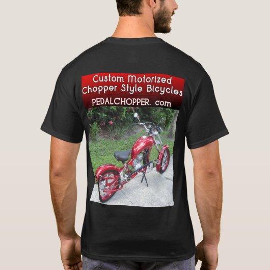 Black Widow Motorized Bike T-shirt (Achterkant)