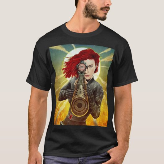 Black Widow – Precision Strike Heroine T-shirt (Voorkant)