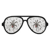 Black Widow Spider and Babies - Aviator Zonnebril (Voorkant)