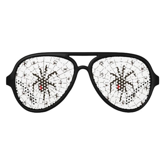 Black Widow Spider and Babies - Aviator Zonnebril (Voorkant)