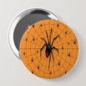 Black Widow Spider and Babies - Ronde Button 4,0 Cm (Voorkant /achterkant)
