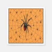 Black Widow Spider and Babies - Servet (Voorkant)