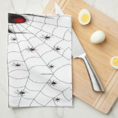 Black Widow Spider and Babies - Theedoek (Quarter Fold)