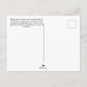 Black Widow Spider Briefkaart (Achterkant)