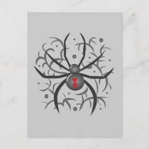 Black Widow Spider Briefkaart