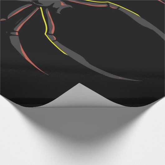 Black Widow Spider Gift | Spider Lovers Cadeaupapier (Hoek)