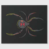 Black Widow Spider Gift | Spider Lovers Cadeaupapier (Vlak)