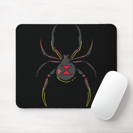 Black Widow Spider Gift | Spider Lovers Muismat (Met muis)