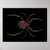 Black Widow Spider Gift | Spider Lovers Poster (Voorkant)