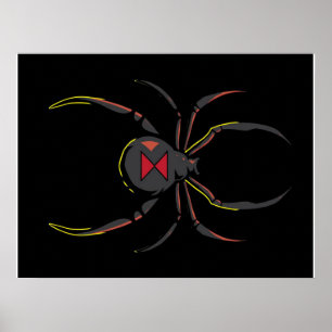 Black Widow Spider Gift Spider Lovers Poster
