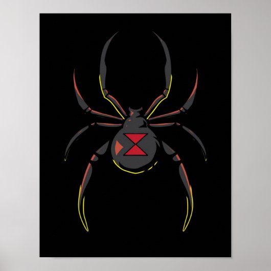 Black Widow Spider Gift | Spider Lovers Poster (Voorkant)