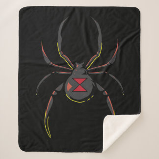 Black Widow Spider Gift | Spider Lovers Sherpa Deken