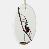 Black Widow Spider, Gothic, Natuur, Arachanofobie Keramisch Ornament (Rechts)