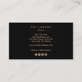 Black Widow Spider Halloween Visitekaartje (Achterkant)