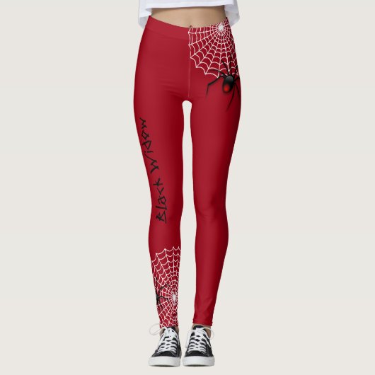 Black Widow Spider Leggings (Voorkant)
