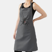 Black Widow Spider Originele Tekenkunst Schort (Insitu)