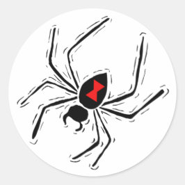 Black Widow Spider Ronde Sticker