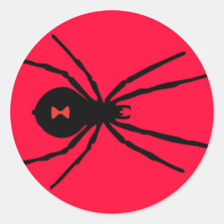 Black Widow Spider Ronde Sticker